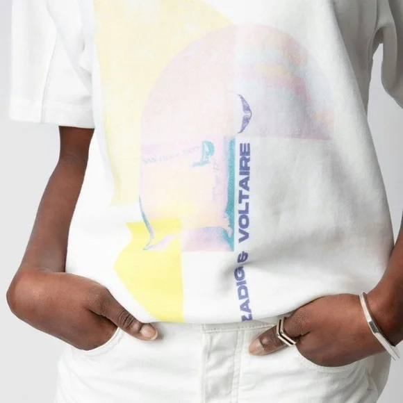 Bow Print T shirt Zadig& Voltaire - Picture 3 of 13